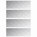 Plăci cu tablouri 4 pcs Argintiu 90 x 30 cm Aluminiu - WALTI WALTI