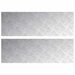 Plăci cu tablouri 2 pcs Argintiu 90 x 30 cm Aluminiu - WALTI WALTI