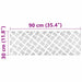 Plăci cu tablouri 2 pcs Argintiu 90 x 30 cm Aluminiu - WALTI WALTI