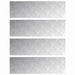 Plăci cu tablouri 4 pcs Argintiu 100 x 30 cm Aluminiu - WALTI WALTI