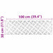 Plăci cu tablouri 4 pcs Argintiu 100 x 30 cm Aluminiu - WALTI WALTI