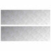 Plăci cu tablouri 2 pcs Argintiu 100 x 30 cm Aluminiu - WALTI WALTI