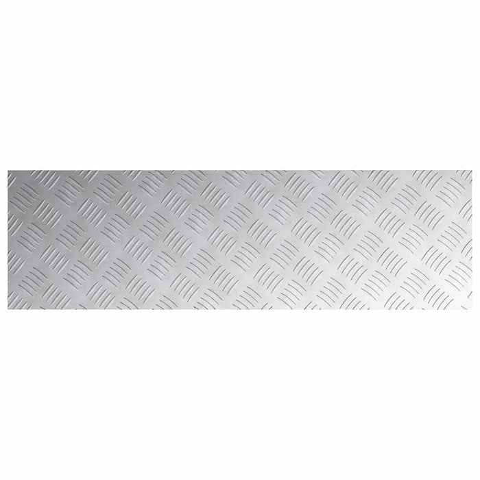 Plăci cu tablouri 2 pcs Argintiu 100 x 30 cm Aluminiu - WALTI WALTI