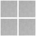 Plăci cu tablouri 4 pcs Argintiu 40 x 40 cm Aluminiu - WALTI WALTI