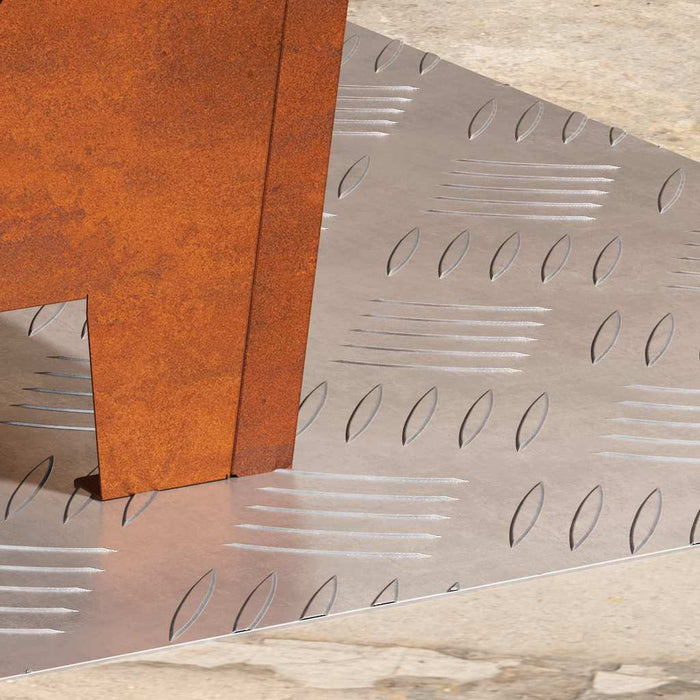 Plăci cu tablouri 2 pcs Argintiu 50 x 40 cm Aluminiu - WALTI WALTI