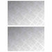 Plăci cu tablouri 2 pcs Argintiu 60 x 40 cm Aluminiu - WALTI WALTI