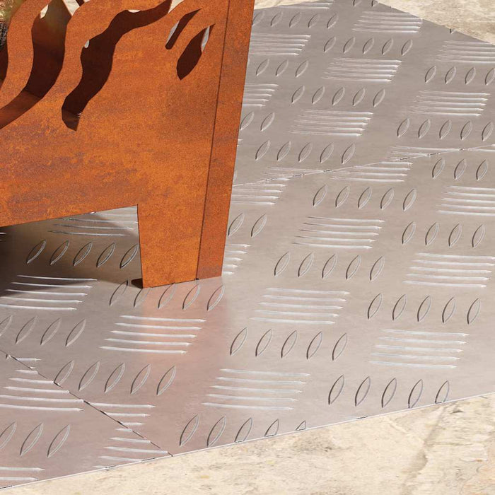 Plăci cu tablouri 4 pcs Argintiu 60 x 40 cm Aluminiu - WALTI WALTI
