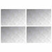 Plăci cu tablouri 4 pcs Argintiu 60 x 40 cm Aluminiu - WALTI WALTI