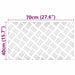 Plăci cu tablouri 4 pcs Argintiu 70 x 40 cm Aluminiu - WALTI WALTI