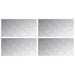 Plăci cu tablouri 4 pcs Argintiu 80 x 40 cm Aluminiu - WALTI WALTI