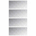 Plăci cu tablouri 4 pcs Argintiu 90 x 40 cm Aluminiu - WALTI WALTI