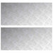 Plăci cu tablouri 2 pcs Argintiu 90 x 40 cm Aluminiu - WALTI WALTI