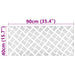 Plăci cu tablouri 2 pcs Argintiu 90 x 40 cm Aluminiu - WALTI WALTI