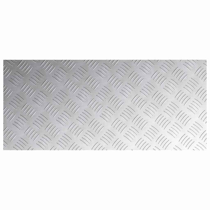 Plăci cu tablouri 2 pcs Argintiu 90 x 40 cm Aluminiu - WALTI WALTI