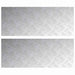 Plăci cu tablouri 2 pcs Argintiu 100 x 40 cm Aluminiu - WALTI WALTI