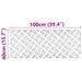 Plăci cu tablouri 4 pcs Argintiu 100 x 40 cm Aluminiu - WALTI WALTI