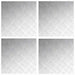 Plăci cu tablouri 4 pcs Argintiu 50 x 50 cm Aluminiu - WALTI WALTI