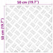 Plăci cu tablouri 4 pcs Argintiu 50 x 50 cm Aluminiu - WALTI WALTI