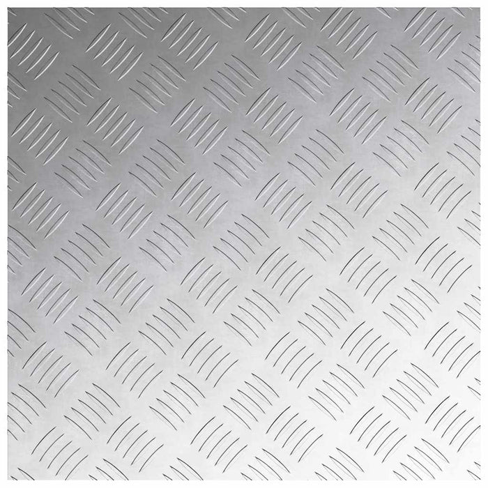 Plăci cu tablouri 4 pcs Argintiu 50 x 50 cm Aluminiu - WALTI WALTI