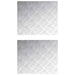 Plăci cu tablouri 2 pcs Argintiu 60 x 50 cm Aluminiu - WALTI WALTI