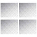 Plăci cu tablouri 4 pcs Argintiu 60 x 50 cm Aluminiu - WALTI WALTI
