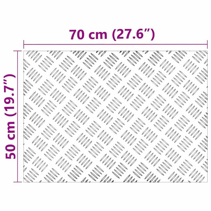 Plăci cu tablouri 2 pcs Argintiu 70 x 50 cm Aluminiu - WALTI WALTI