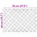 Plăci cu tablouri 2 pcs Argintiu 70 x 50 cm Aluminiu - WALTI WALTI