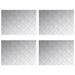 Plăci cu tablouri 4 pcs Argintiu 70 x 50 cm Aluminiu - WALTI WALTI