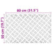 Plăci cu tablouri 2 pcs Argintiu 80 x 50 cm Aluminiu - WALTI WALTI