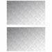 Plăci cu tablouri 2 pcs Argintiu 80 x 50 cm Aluminiu - WALTI WALTI