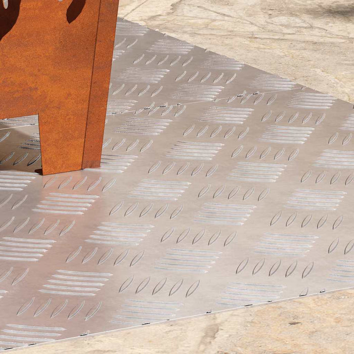 Plăci cu tablouri 2 pcs Argintiu 90 x 50 cm Aluminiu - WALTI WALTI