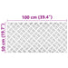 Plăci cu tablouri 2 pcs Argintiu 100 x 50 cm Aluminiu - WALTI WALTI