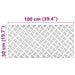 Plăci cu tablouri 2 pcs Argintiu 100 x 50 cm Aluminiu - WALTI WALTI
