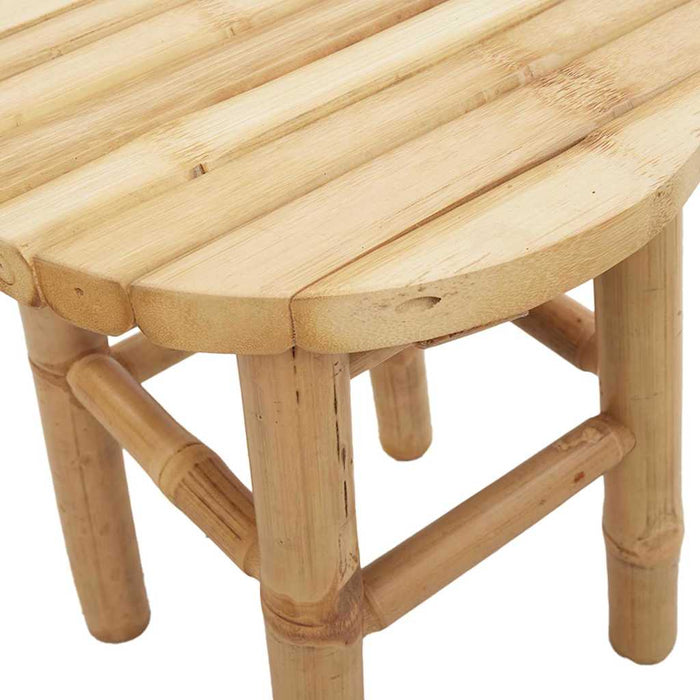 Scaun rotund scund, Ø30x36 cm, bambus - WALTI WALTI