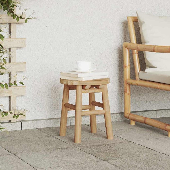 Scaun rotund scund, Ø30x36 cm, bambus - WALTI WALTI