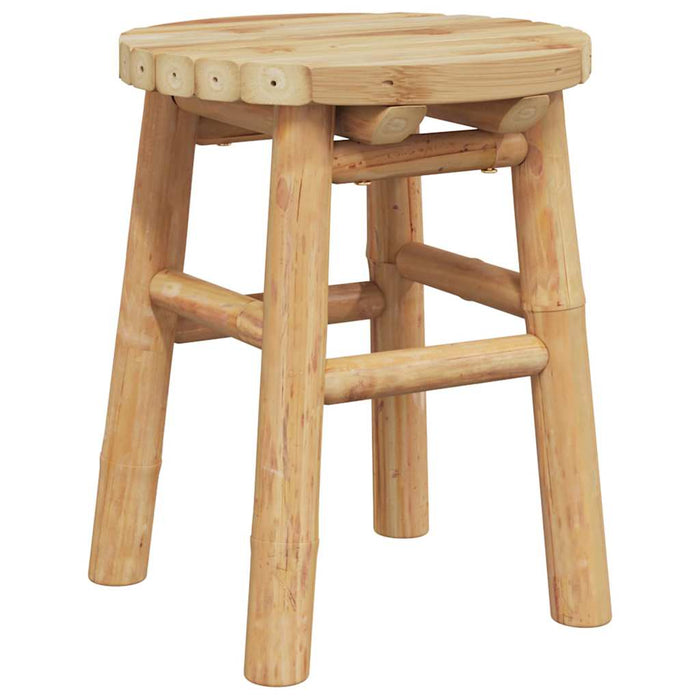 Scaun rotund scund, Ø30x36 cm, bambus - WALTI WALTI