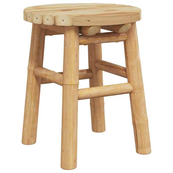 Scaun rotund scund, Ø30x36 cm, bambus - WALTI WALTI