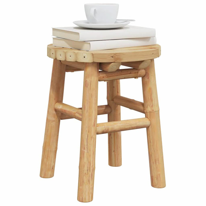 Scaun rotund scund, Ø30x36 cm, bambus - WALTI WALTI