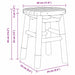 Scaun rotund scund, Ø30x36 cm, bambus - WALTI WALTI
