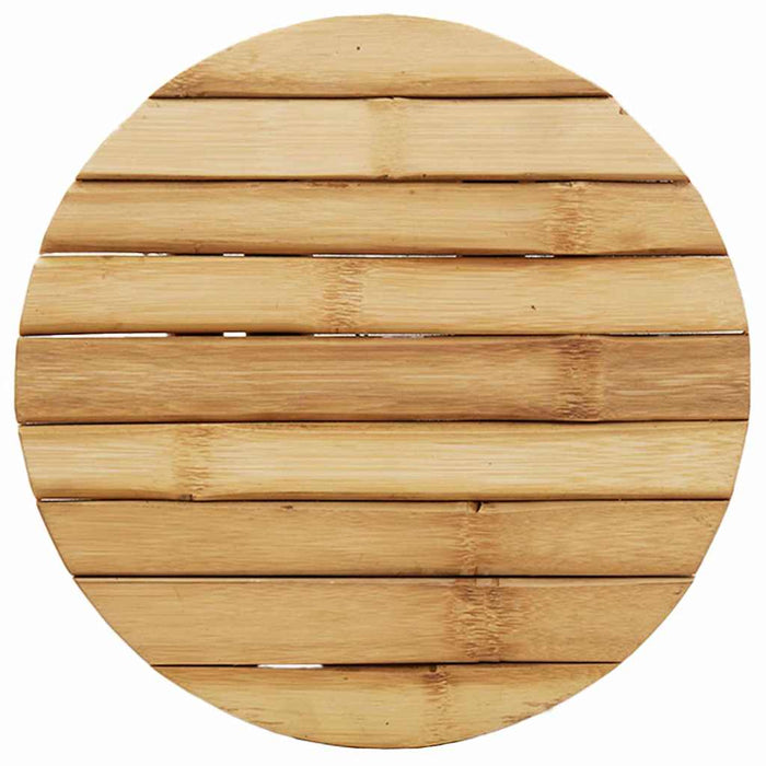 Scaun rotund scund, Ø30x36 cm, bambus - WALTI WALTI