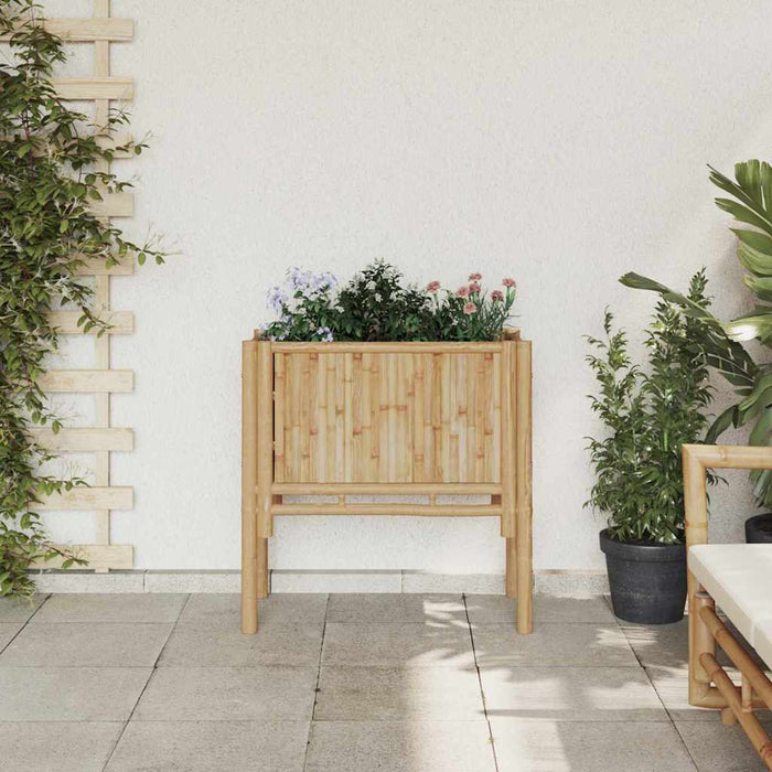 Strat înălțat de grădină Maro 70 x 35 x 70 cm Bambus - WALTI WALTI