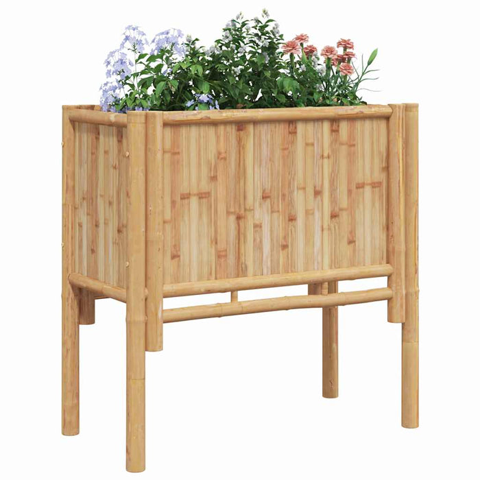 Strat înălțat de grădină Maro 70 x 35 x 70 cm Bambus - WALTI WALTI