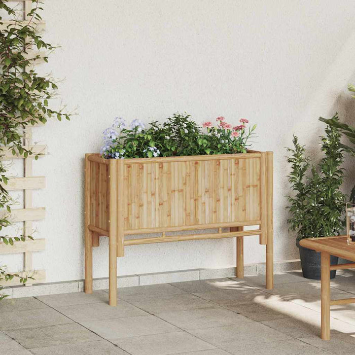 Strat înălțat de grădină Maro 90 x 35 x 70 cm Bambus - WALTI WALTI