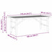 Masă de cafea Maro 110 x 50 x 43 cm Bambus - WALTI WALTI