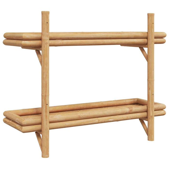Poliță cu raft Pe perete Maro 75 x 26 x 60 cm Bambus - WALTI WALTI