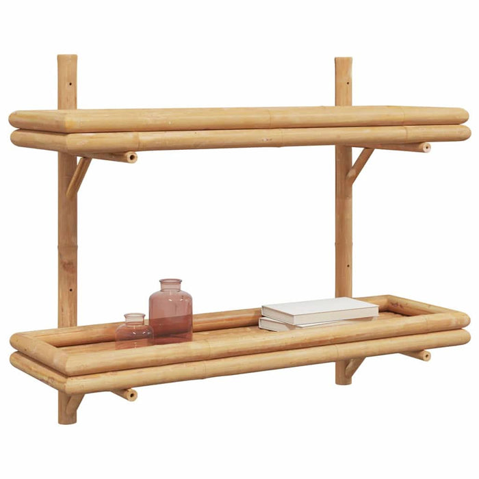 Poliță cu raft Pe perete Maro 75 x 26 x 60 cm Bambus - WALTI WALTI