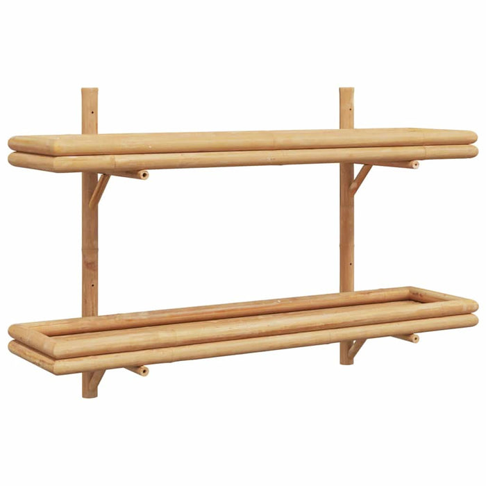 Poliță cu raft Pe perete Maro 100 x 26 x 60 cm Bambus - WALTI WALTI