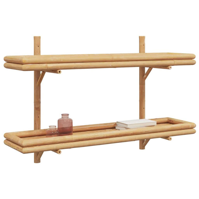 Poliță cu raft Pe perete Maro 100 x 26 x 60 cm Bambus - WALTI WALTI