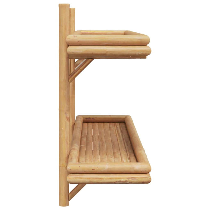 Poliță cu raft Pe perete Maro 100 x 26 x 60 cm Bambus - WALTI WALTI
