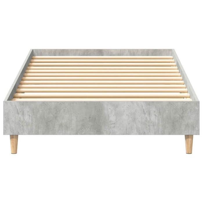 Cadru de pat Gri beton 90 x 200 cm Lemn compozit - WALTI WALTI